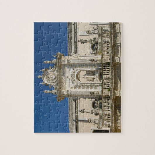 Italien, Apulien, Lecce, Piazza del Duomo, Palazzo Puzzle (Vertikal)