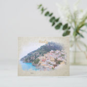 Italien: Aquarellfarben Postcard Postkarte (Stehend Vorderseite)