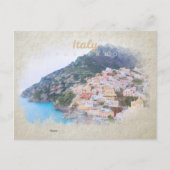 Italien: Aquarellfarben Postcard Postkarte (Vorderseite)
