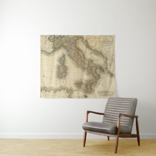 Italien-Atlas-Karte Wandteppich