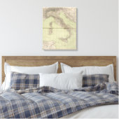 Italien Atlas Map Leinwanddruck (Insitu (Schlafzimmer))