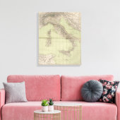 Italien Atlas Map Leinwanddruck (Insitu (Wohnzimmer))