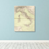 Italien Atlas Map Leinwanddruck (Insitu (Holzboden))