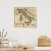Italien Atlas Map Poster (Küche)