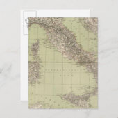 Italien Atlas Map Postkarte (Vorne/Hinten)