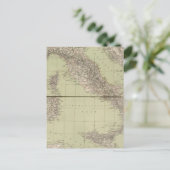 Italien Atlas Map Postkarte (Stehend Vorderseite)