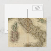 Italien Atlas Map Postkarte (Vorne/Hinten)