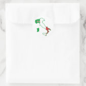 Italien-Aufkleber Runder Aufkleber (Tasche)