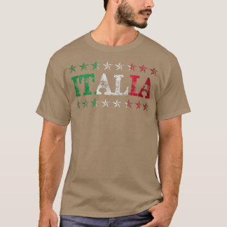 Italien Ausflug Italienische Flagge Italia Italian T-Shirt