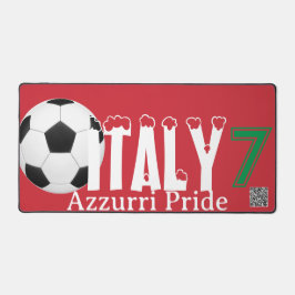Italien Azzurri Stolz: Achempong 2026 Weltmeisters Schreibtischunterlage