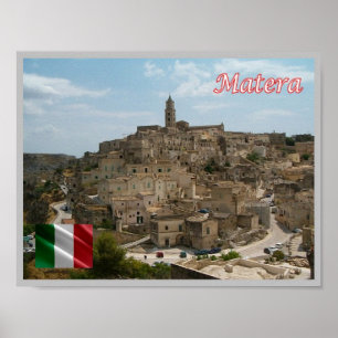 Italien - Basilicata - Der Sassi von Matera - Poster