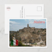Italien - Basilicata - Der Sassi von Matera - Postkarte (Vorne/Hinten)