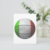 Italien Basketball Postkarte (Stehend Vorderseite)
