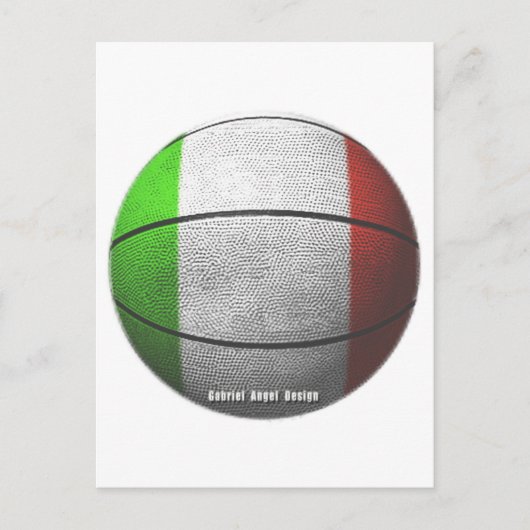 Italien Basketball Postkarte (Vorderseite)