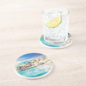 Italien Beach Ocean Landschaftliche Malerei im Mit Getränkeuntersetzer (Seite)