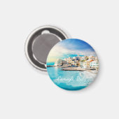 Italien Beach Ocean Landschaftliche Malerei im Mit Magnet (Vorderseite/Rückseite)