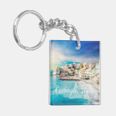 Italien Beach Ocean Landschaftliche Malerei im Mit Schlüsselanhänger (Vorderseite links)