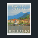 Italien Bellagio Vintage Reise Postkarte<br><div class="desc">Italien Bellagio Vintage Travel Postcard. Sie können Ihre eigene personalisierte Foto-Postkarte erstellen,  indem Sie ein Foto von Ihrem Computer hinzufügen oder Ihre eigenen Wörter hinzufügen. Perfektes Geschenk für diejenigen,  die etwas Klassisches suchen.</div>