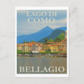 Italien Bellagio Vintage Reise Postkarte (Vorderseite)