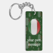 Italien Blasen-Flagge Schlüsselanhänger (Vorderseite links)