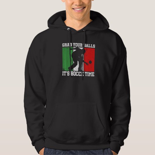Italien Bocci Bocce Ball Angebot für einen italien Hoodie (Vorderseite)