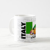 ITALIEN - Bonjurno Kaffeetasse (Vorderseite Links)