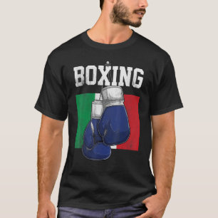 Italien Boxhandschuhe Boxer Boxing Italienische Fl T-Shirt