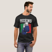 Italien Boxhandschuhe Boxer Boxing Italienische Fl T-Shirt (Vorne ganz)