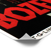 Italien BOZEN GRIES DOLOMITEN Vintage Car Racing Poster (Ecke)