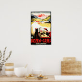 Italien BOZEN GRIES DOLOMITEN Vintage Car Racing Poster (Küche)