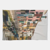 Italien, Burano. Farbige Häuser der Linie a Geschirrtuch (Horizontal)