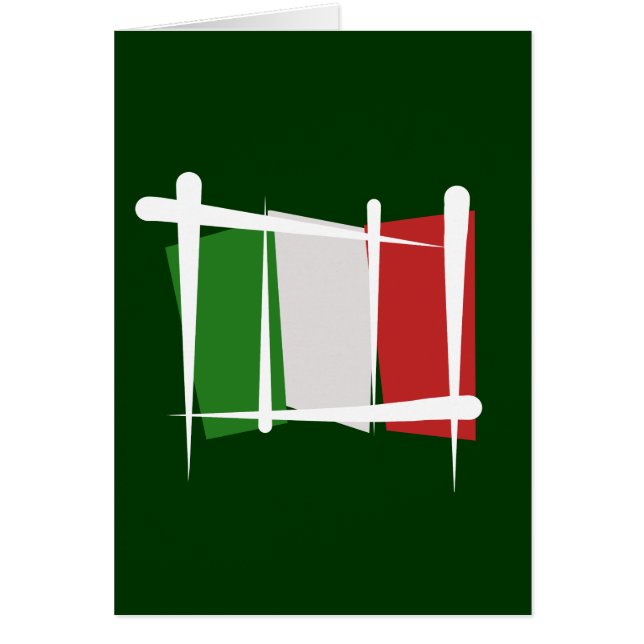 Italien-Bürsten-Flagge (Vorne)