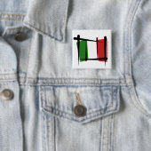 Italien-Bürsten-Flagge Button (Beispiel)