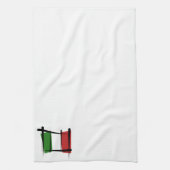 Italien-Bürsten-Flagge Geschirrtuch (Vertikal)