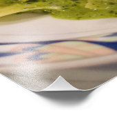 Italien, Camogli. Teigwaren mit Pesto Fotodruck (Ecke)