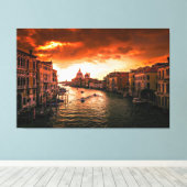 Italien - Canal Grande Canvas Print Leinwanddruck (Insitu (Holzboden))