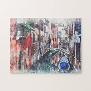 Italien Canal Venice Reflektionsromane Puzzle