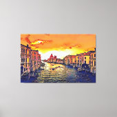 Italien - Canale Grande Digitale Kunst Leinwanddruck (Vorderseite)