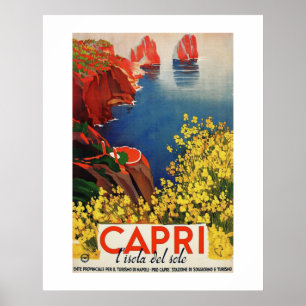 Italien - Capri die Insel der Sonne Poster