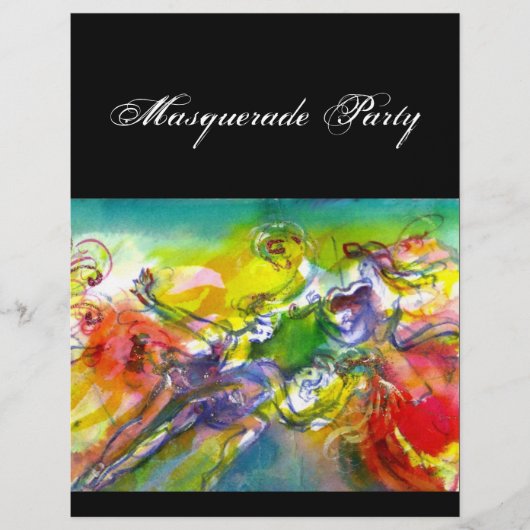 ITALIEN CARNIVAL Masquerade Ball, Tanz und Musik Flyer (Vorne)