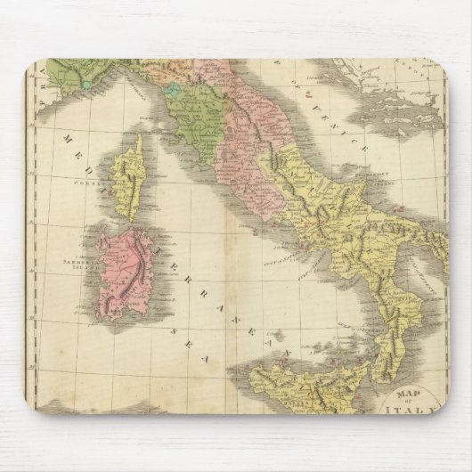 Italien Chonology Atlas Map Mousepad (Vorne)