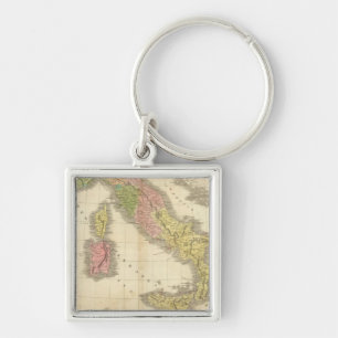 Italien Chonology Atlas Map Schlüsselanhänger