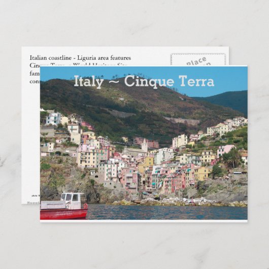 Italien Cinque Terra Postkarte (Vorne/Hinten)