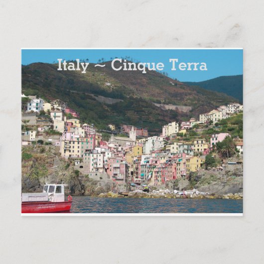 Italien Cinque Terra Postkarte (Vorderseite)