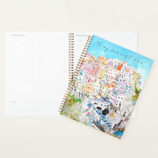 Italien Cinque Terre Aquarellkunst Planer (Anzeige)