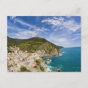 Italien, Cinque Terre, Vernazza, Hillside Town of  Postkarte