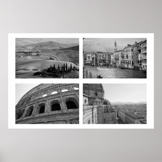 Italien Collage Poster (Vorne)