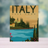Italien Comer See Acrylschild (Neutral)