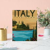 Italien Comer See Acrylschild (Hochzeit)