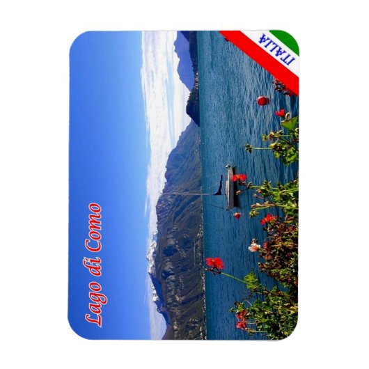 Italien - Comer See - Magnet (Vertikal)